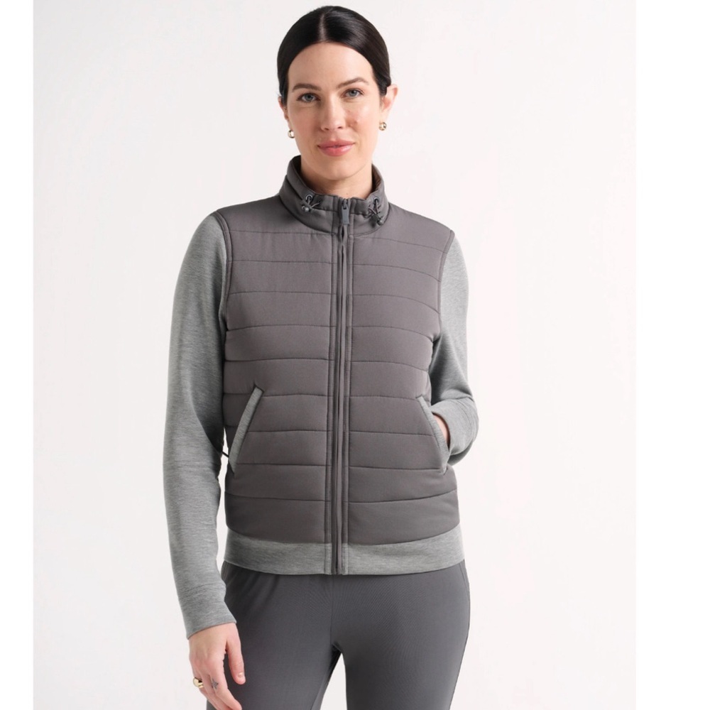 TravisMathew Espresso Martini Full Zip Jacket Gray Women’s XXL